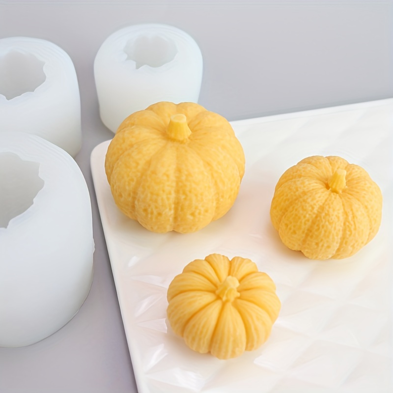 small 3D Pumpkin silicone mold for candy,chocolate, soap,halloween