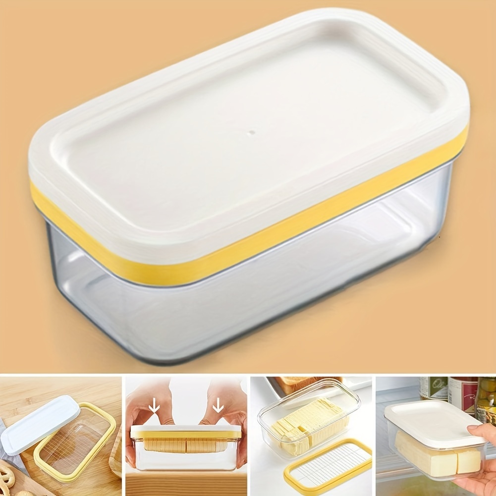 Butter Cheese Airtight Plastic Storage Box With Latch - Temu