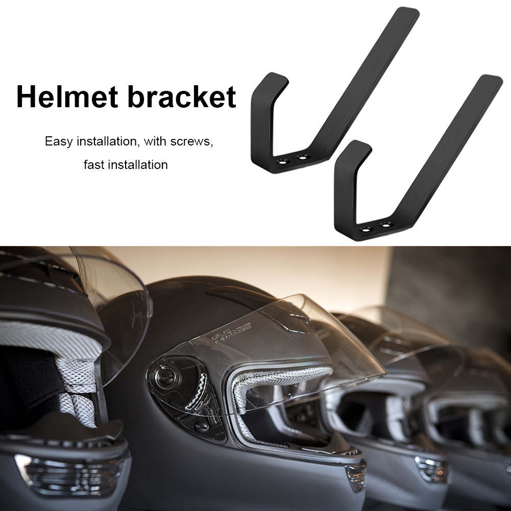 2 Stück Motorrad Helmhaken Multifunktionales Zubehör Halter Wandhalterung