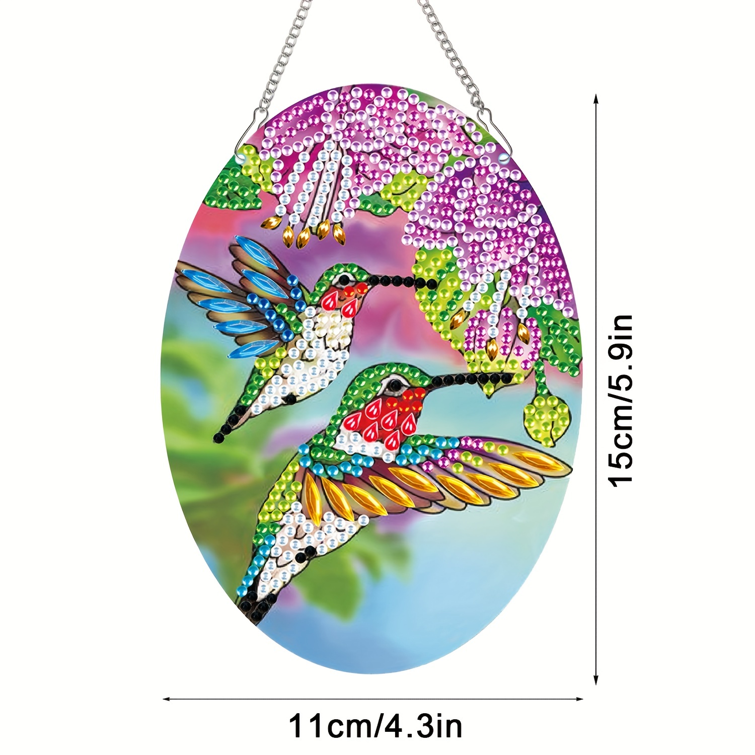 Diamond Painting Kits Hanging Pendants Diy 5d Flowers Birds - Temu