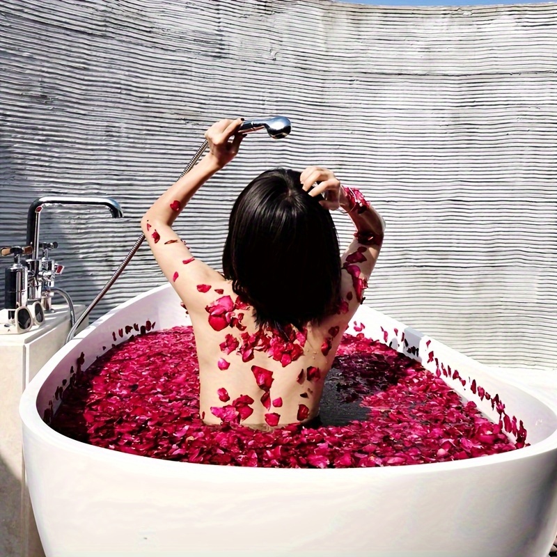 Natural Dried Rose Petals Bath Warm Spring Milk Beauty - Temu