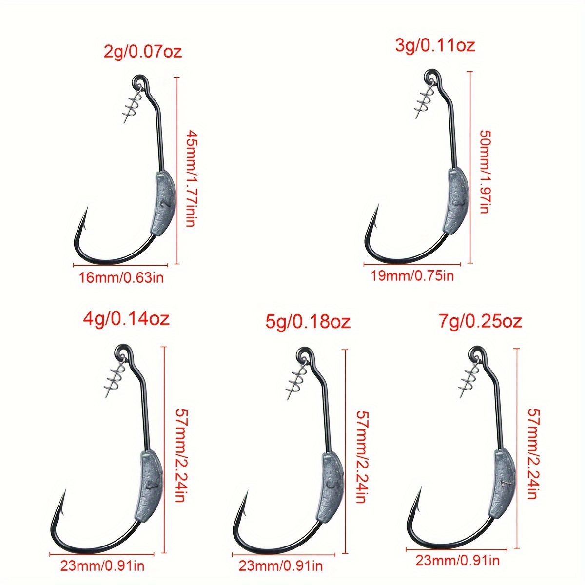 5 Styles Mixed Black Nickel Crank Hook Soft Lure Bass Fly - Temu