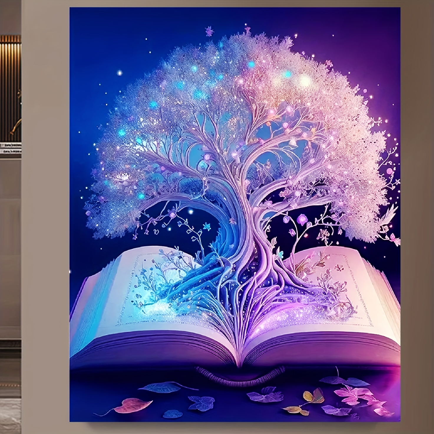 Diy 5d Frameless Diamond Painting Tree Of Life Wall Art - Temu