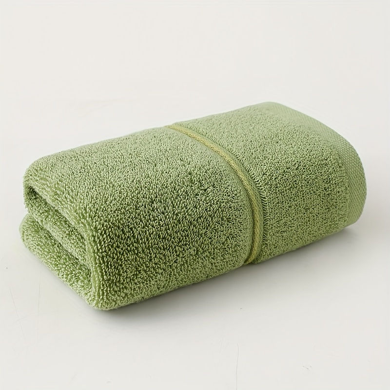 Premium Solid Color Hand Towel Set Cotton Face Towels Highly - Temu