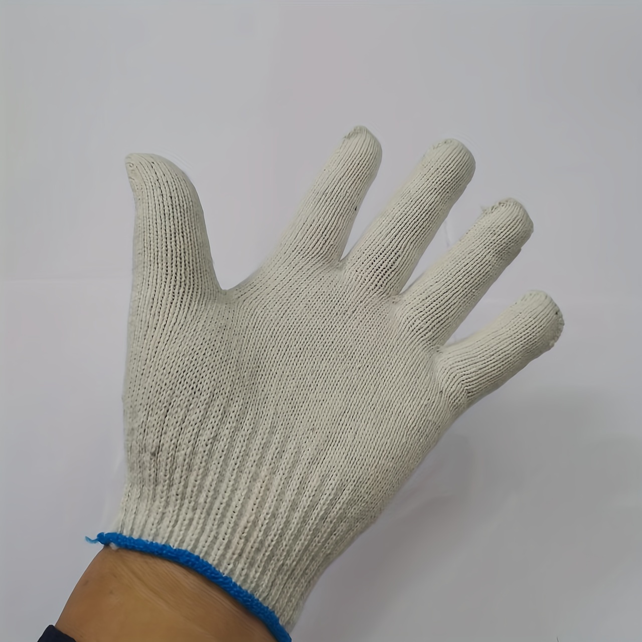 1par, Guantes De Punto De Nylon, Guantes De Protección Laboral