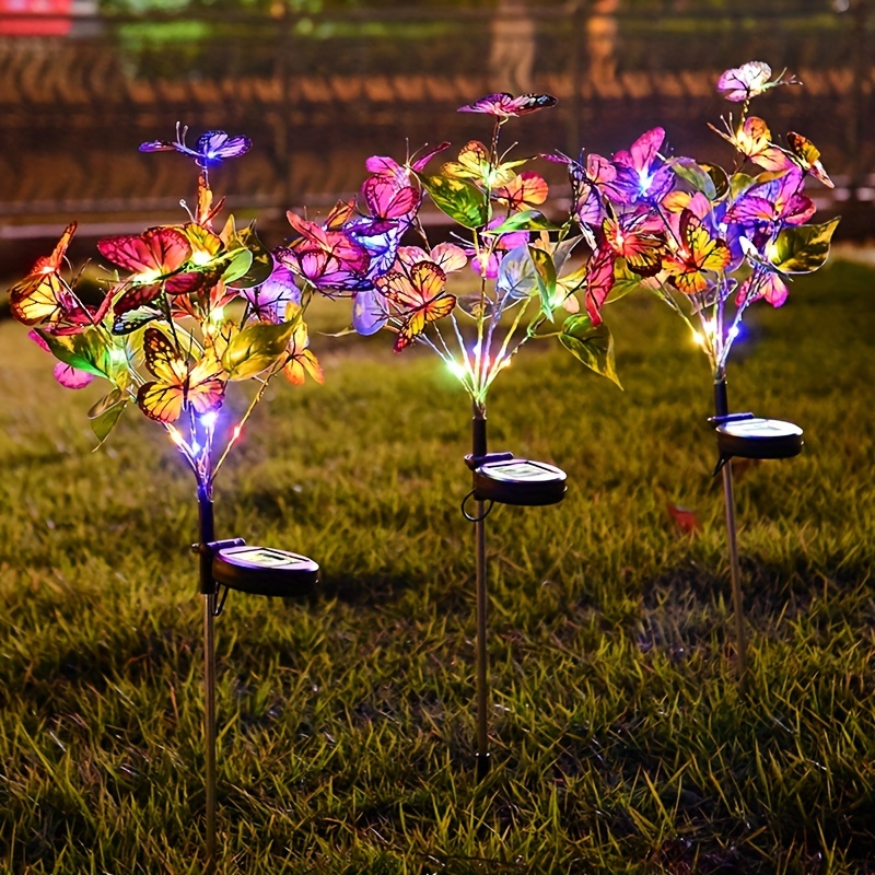 Solar Outdoor Butterfly Lights, For Yard Patio Garden Lawn Porch Walkway  Decoration Temu
