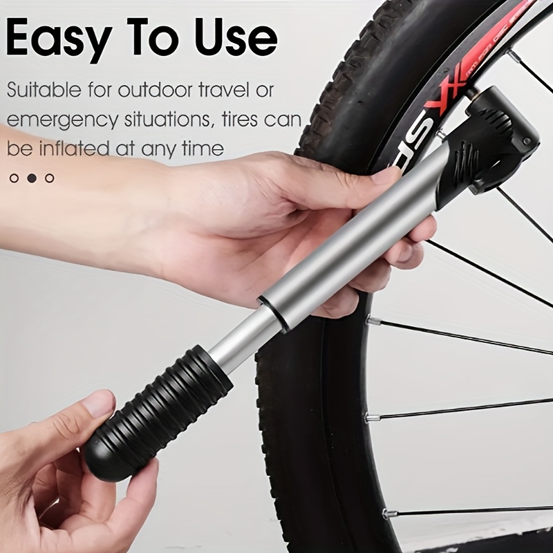 Pompe à air multifonctionnelle pour vélo électrique, gonfleur à pied à  assujet, accessoires portables pour vé