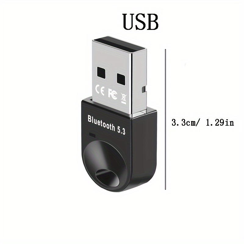 1* Bluetooth 5.3 USB Dongle Adapter for PC Speaker Wireless Mouse Receiver^