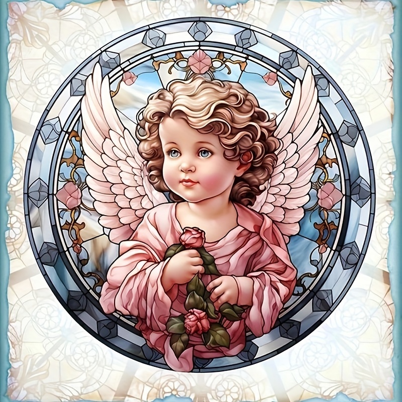 Angel Diamond Painting Kits 5d Art Embroidery Cross Stitch Painting Diamond  Painting Art Diy Handmade Crafts Wall Decor - Temu