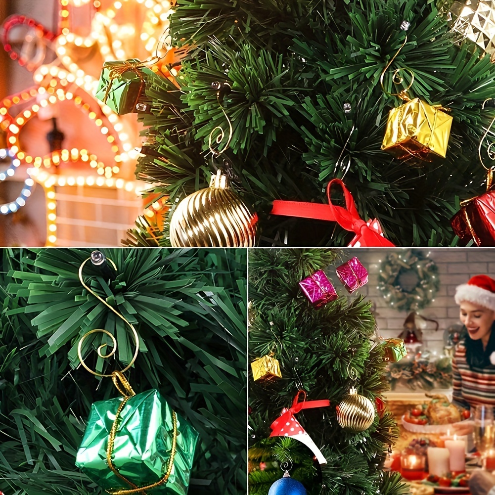 40pcs Christmas Ornament Hooks S Shaped Hangers Party Decor