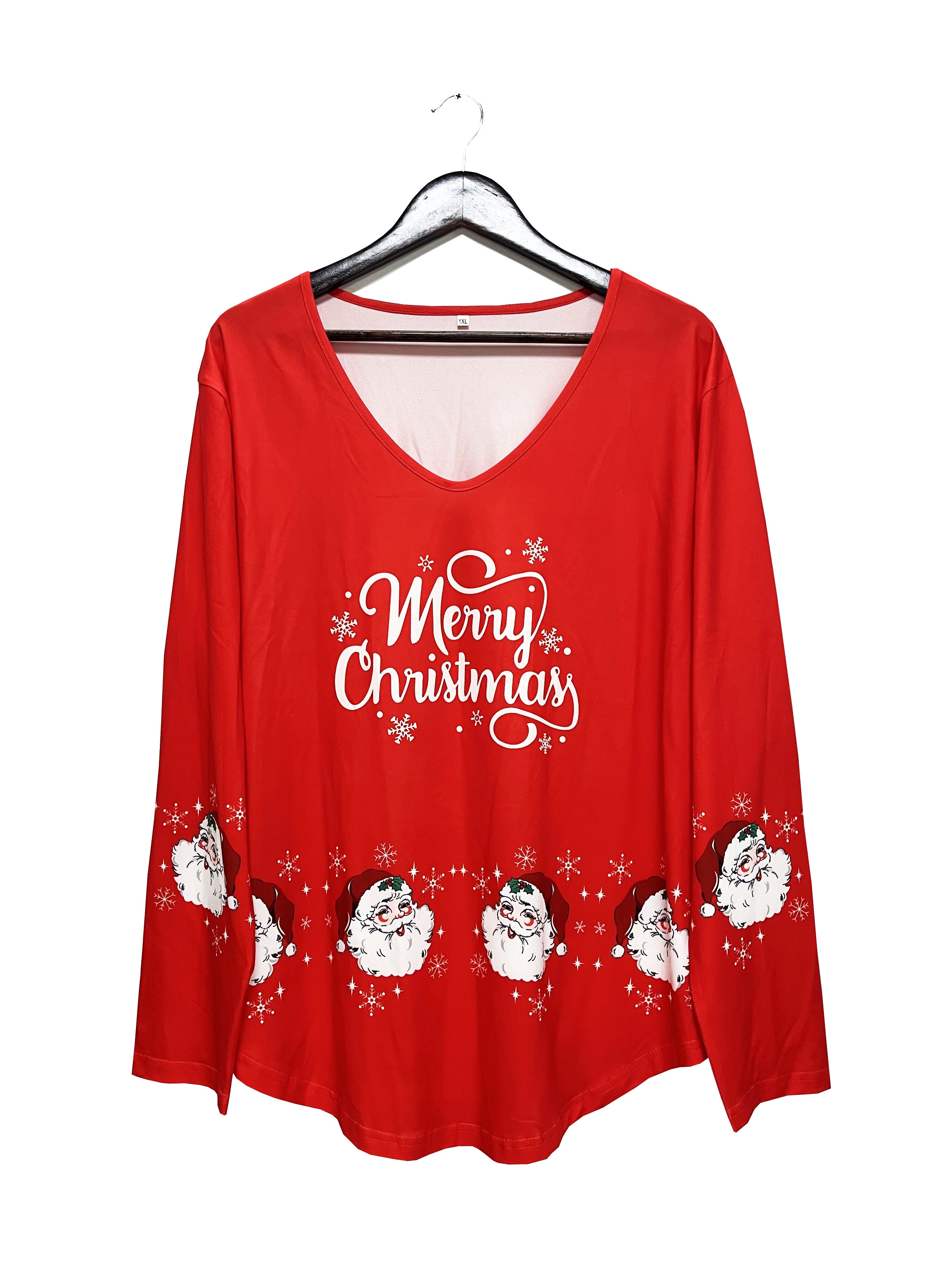 Red Dressy Tops For Christmas Christmas Tunics For Women Red Crop