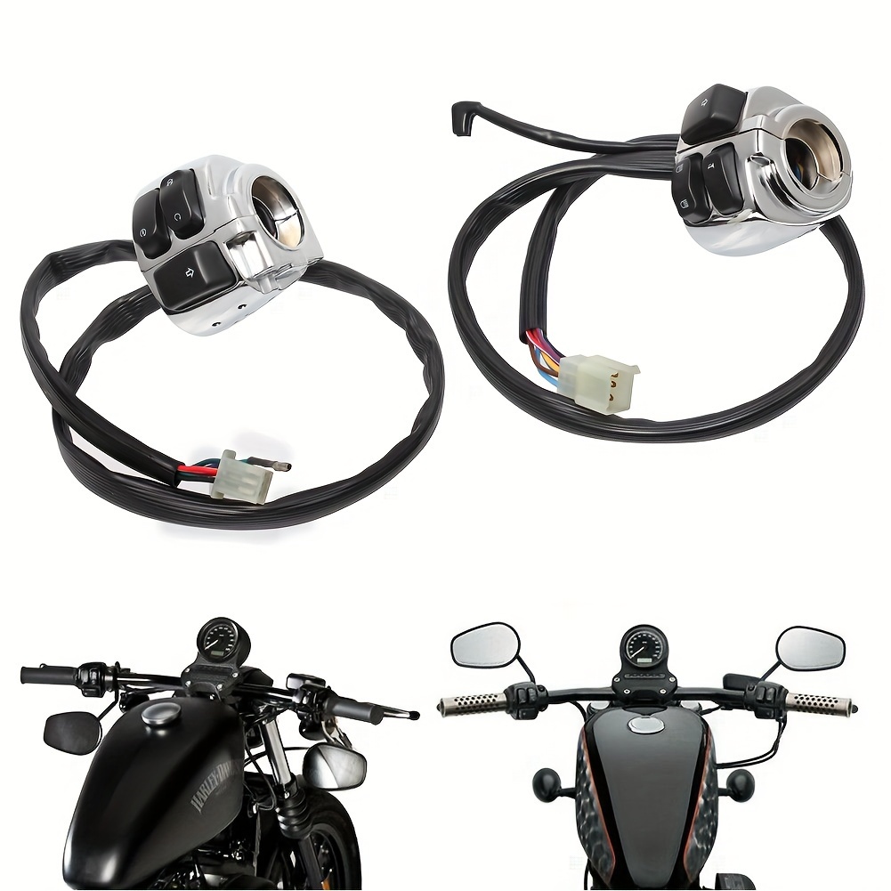 Handlebar Control Switch Housing W/ Wiring Harness For For Dyna