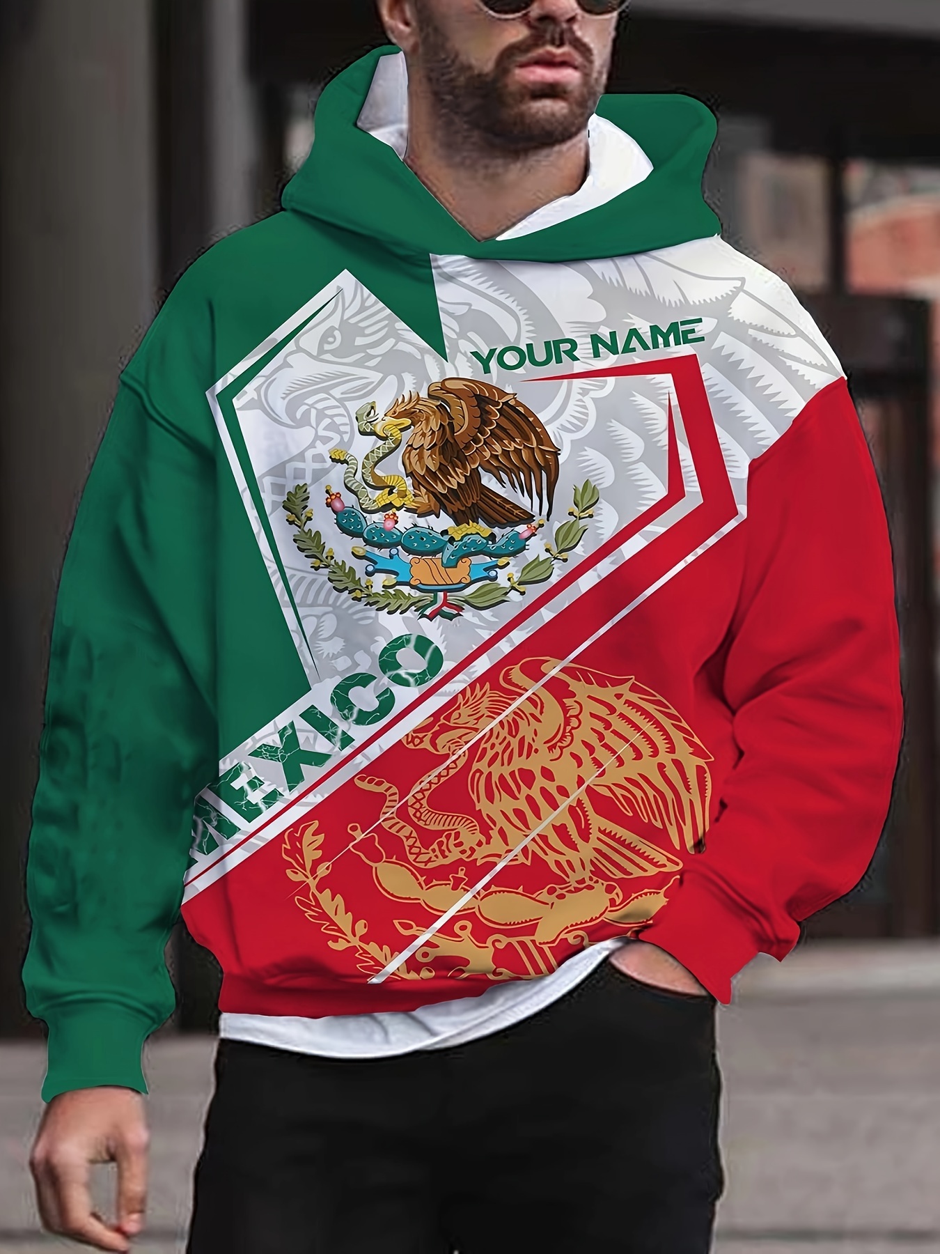 Mexico Pattern Print Hoodie Cool Hoodies Men Men's Casual - Temu Oman