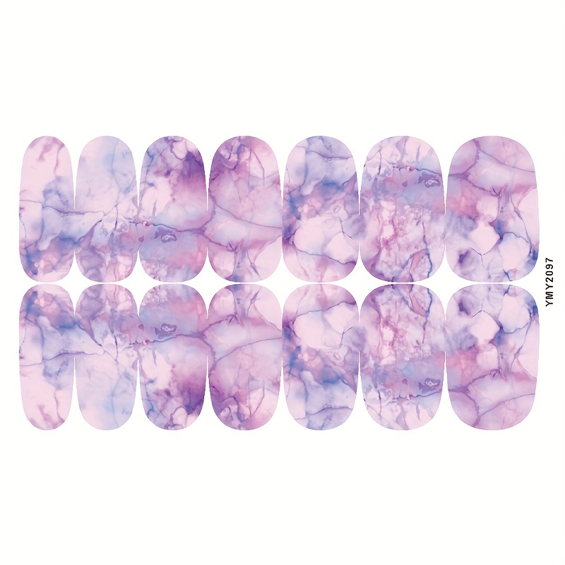 Marble Self-Adhesive Nail Polish Stickers - Manicure Decoration Kit