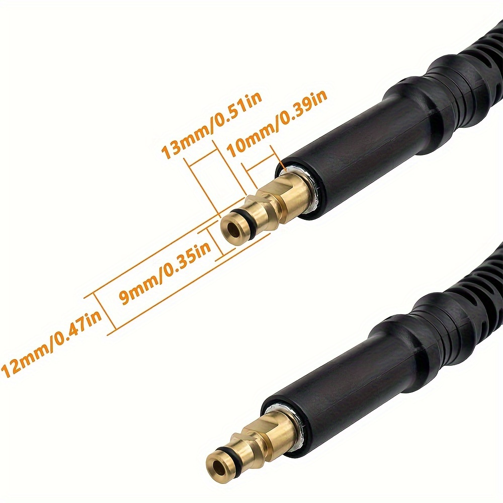 6M Pressure Washer Replacement Hose for Karcher K Series Pressure Washer K2 K3 K4 K5 K6 K7 Click Plug Quick Connector(6)