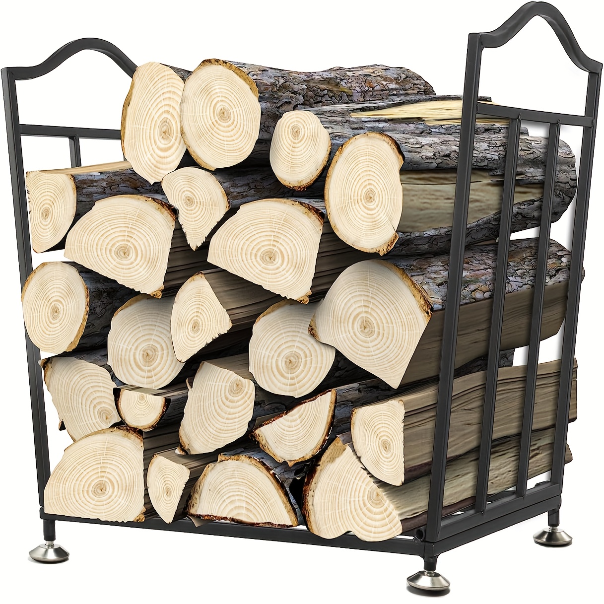 Support de bois de chauffage intérieur réglable / Support de bois de  chauffage / Étagère de bois de