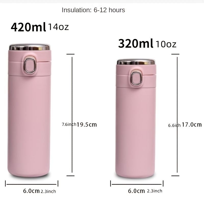 Portable Vacuum Flask LED Temperature Display Stainless Steel Thermal Bottle
