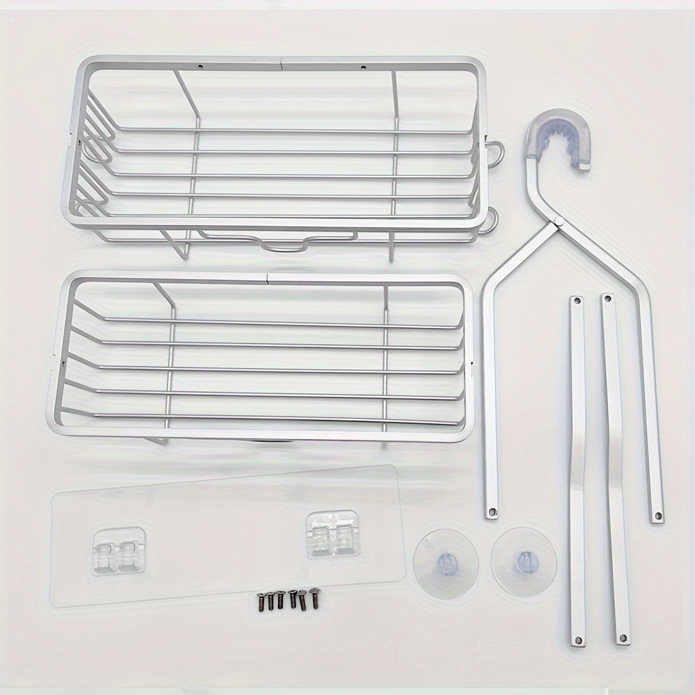 Double Layer Hanging Bathroom Shelf Shower Caddy Over Shower - Temu