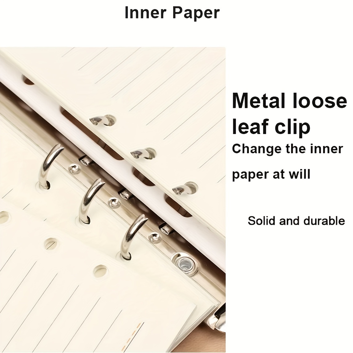 Organize Your Loose Leaf Paper With 3 Ring Metal Loose Leaf - Temu