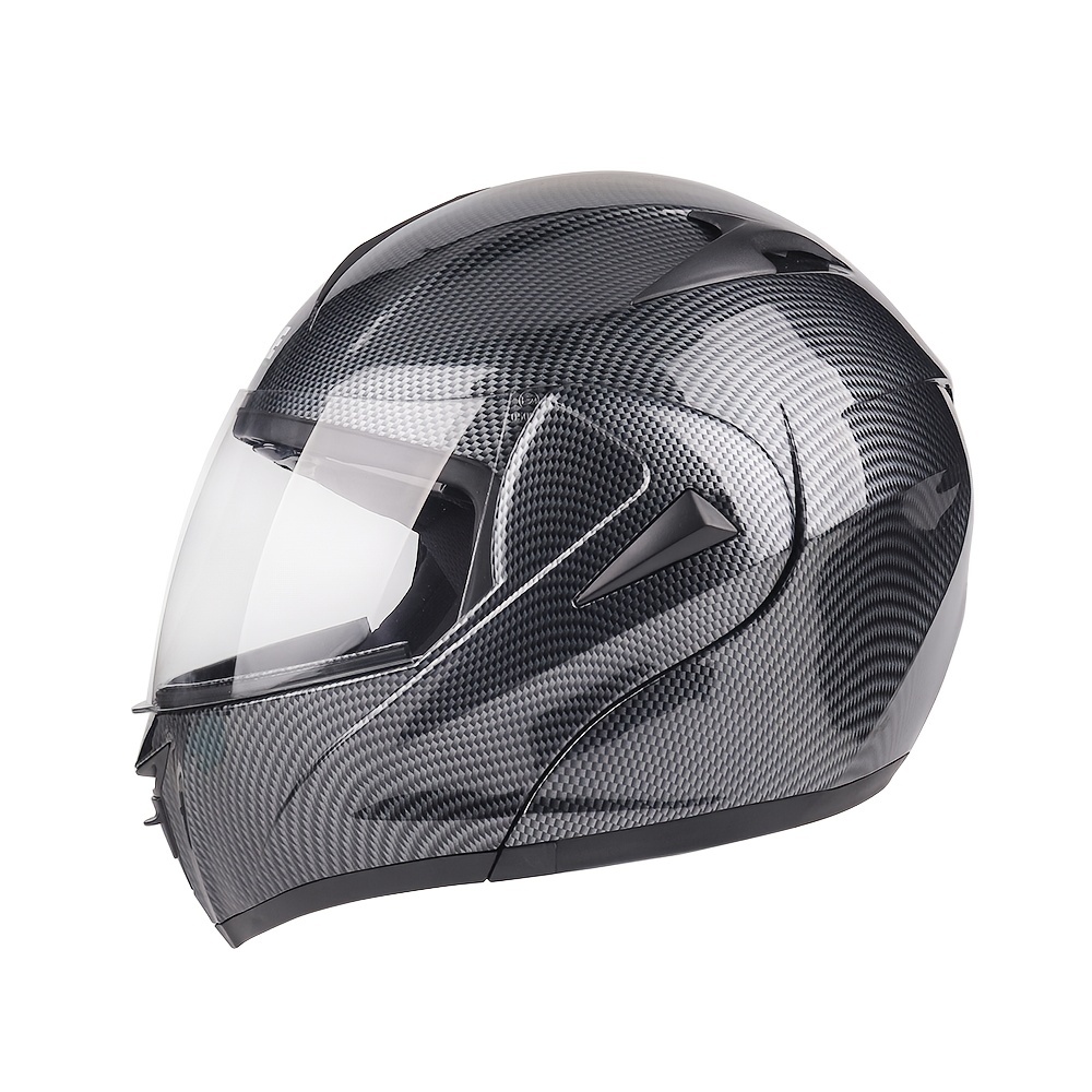 Casco modular de motocicleta frontal abatible aprobado por ECE/DOT, casco  de moto de cara completa con doble visera, para hombres y mujeres, XL =  23.6