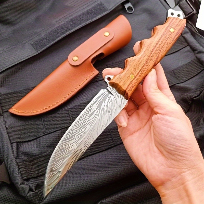 1pc Cuchillo Patrón Damasco Exteriores Funda Cuchillo - Temu