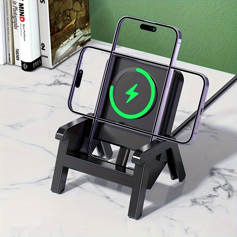 Portable Mini Chaise Chargeur Sans Fil Support de Téléphone de Bureau  Chargeur Sans Fil 10w Charge Rapide Cadeau Spécial