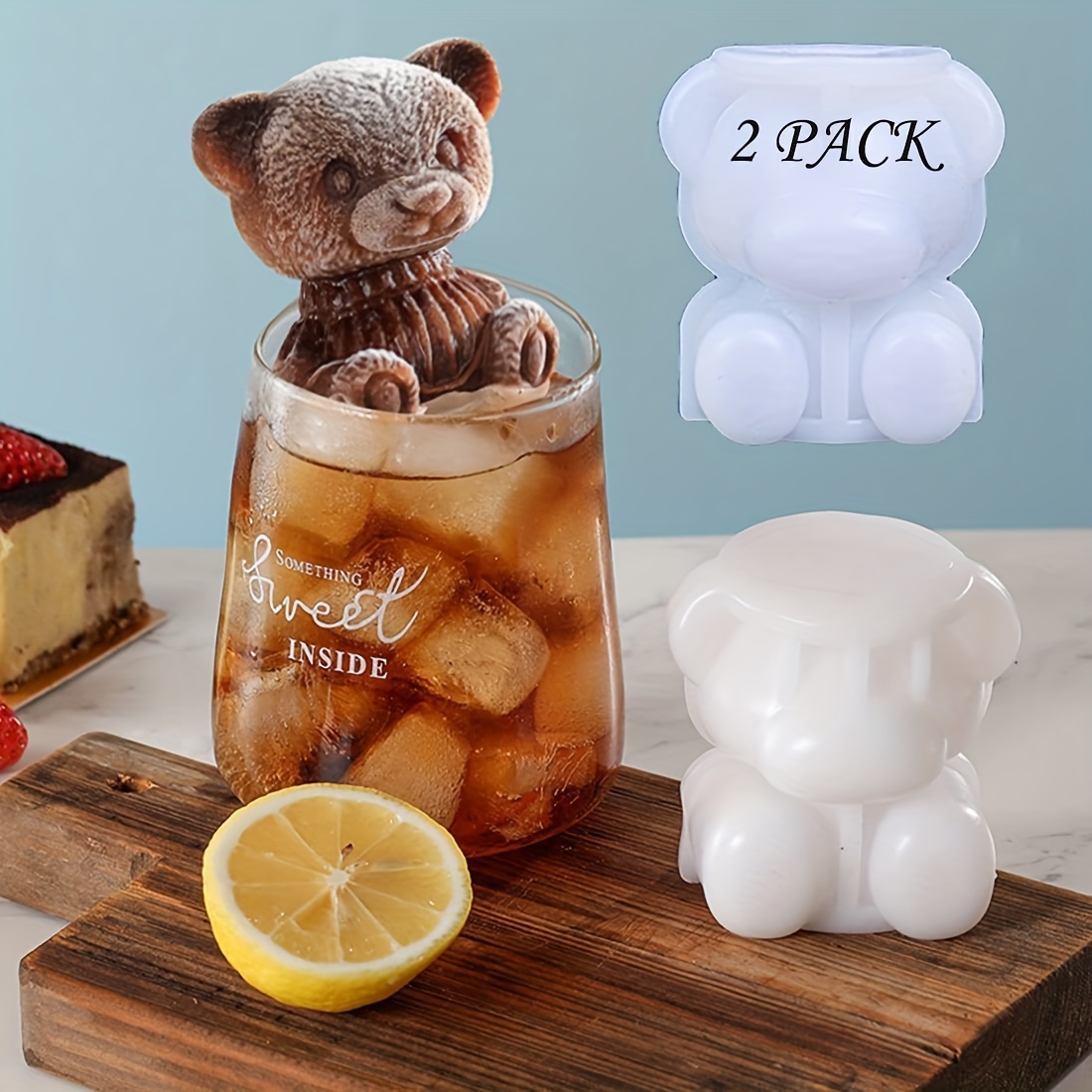 Bear Mold, Silicone Ice Maker Mold 3d, Bear Ice Cube Mold,  Three-dimensional Ice Bear Mold Decoration, Epoxy Mold, Candle Soap Mold,  Diy Mold, Shop On Temu And Start Saving