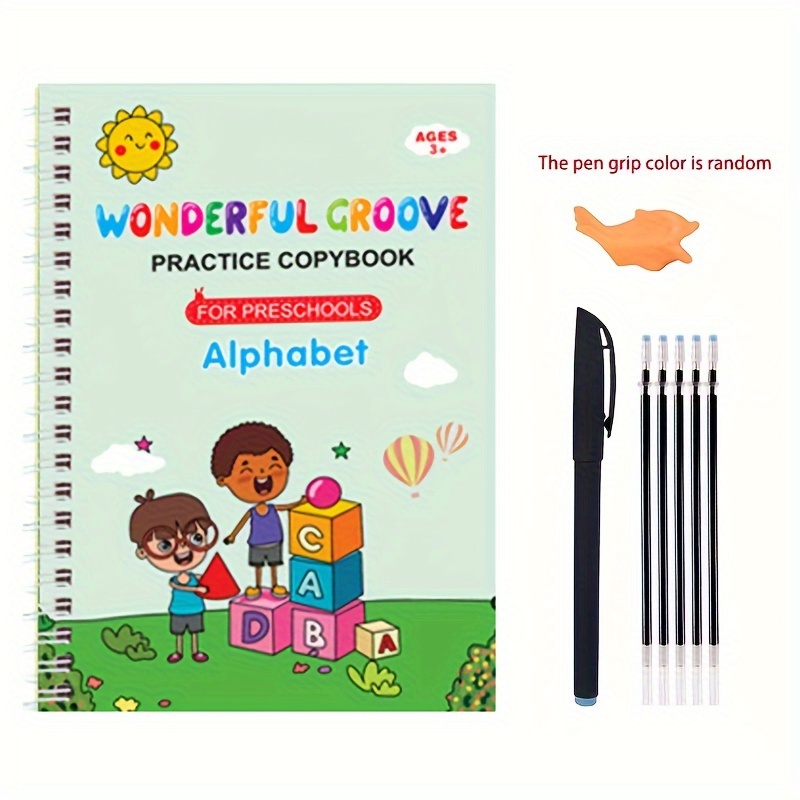 Groovd Magic Copybook Grooved Children's Handwriting Book Practice Gifts  Set