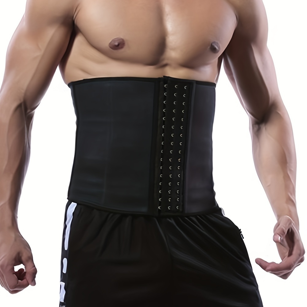 Men Waist Trainer Tummy Control Body Shaper Hook-and-eye Belt Belly Fat  Burner Im Corset Shapewear