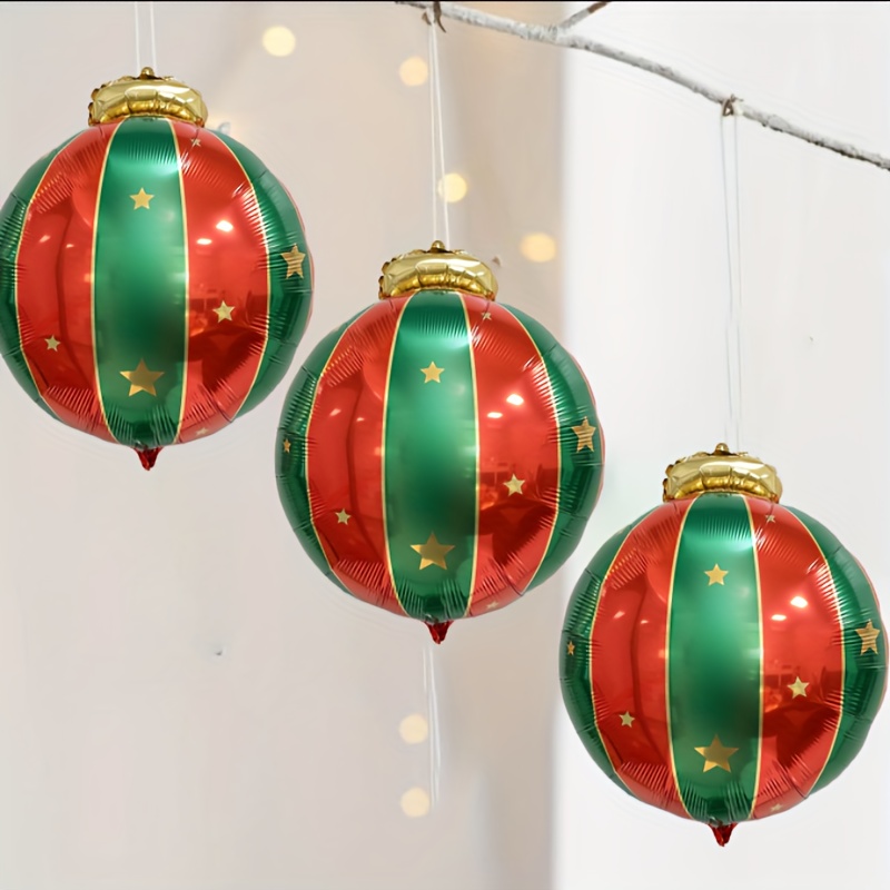 Christmas Aluminum Foil Hanging Balls Christmas Decorations - Temu