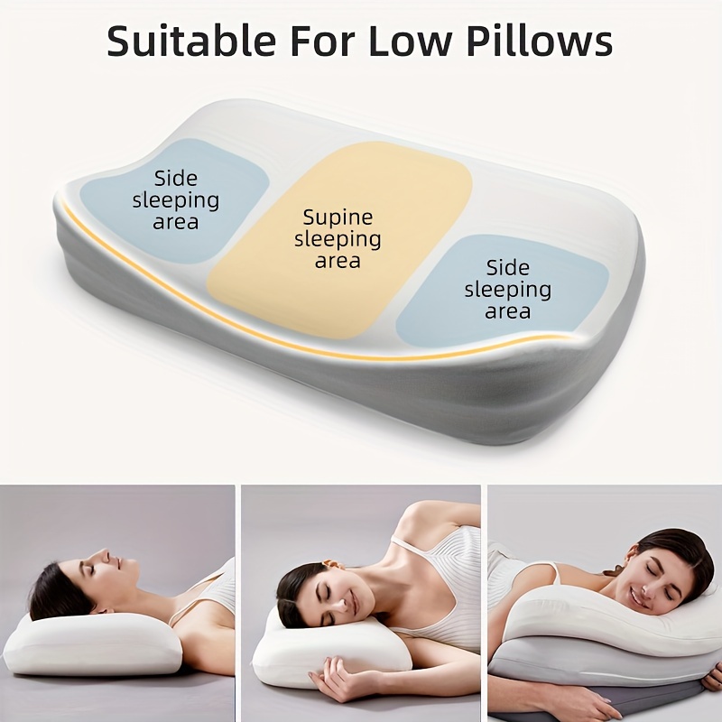 1pc Cervical Pillow For Sleeping, Contour Memory Foam Pillows For Sleeping,  Bed Pillows For Side, Back, Stomach Sleeper