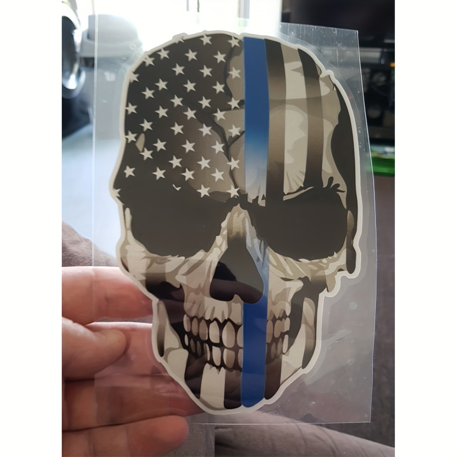 Motorcycle Helmet Stickers 100% Vinyl Stickers for Adults Badass Motorcycle  Decals Including Skulls, American Flag 