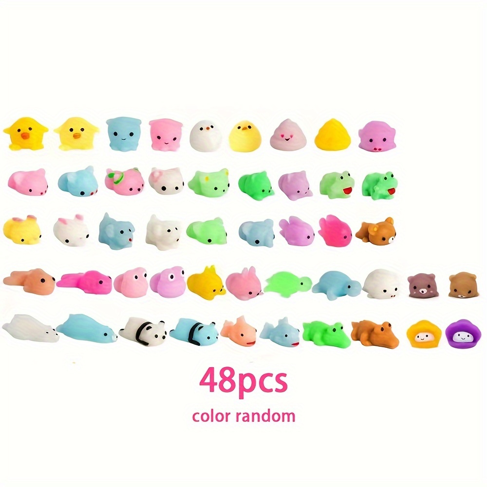 YIHONG Kawaii Squishies - 72 Pack, Stress Relief Toys for Kids Party  Favors, Christmas Goodie Bag Stuffers