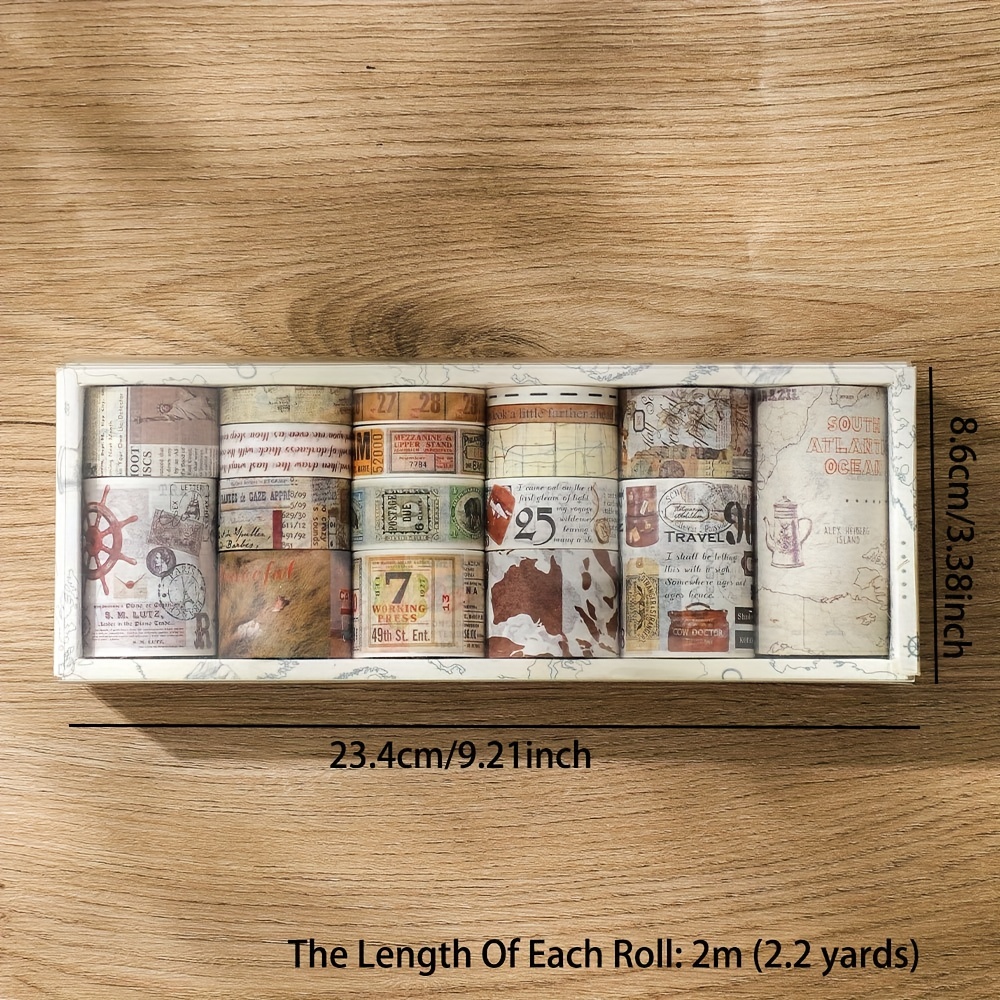 10 Rolls Washi Tape Set 8.5*7.5*3.5cm(3.35*2.95*1.38Inch)