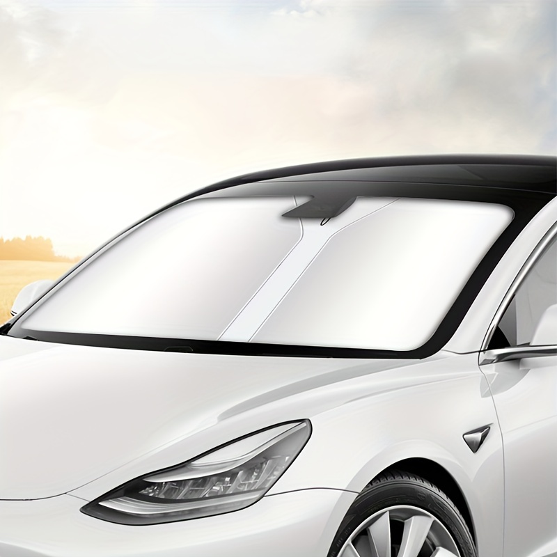 SEAMETAL Auto-Sonnenschutz für Tesla Model 3 / Y, Auto-Frontscheibe,  Sonnenschutz, Fenster, Sonnenschutz, UV-Strahlen-Schutz