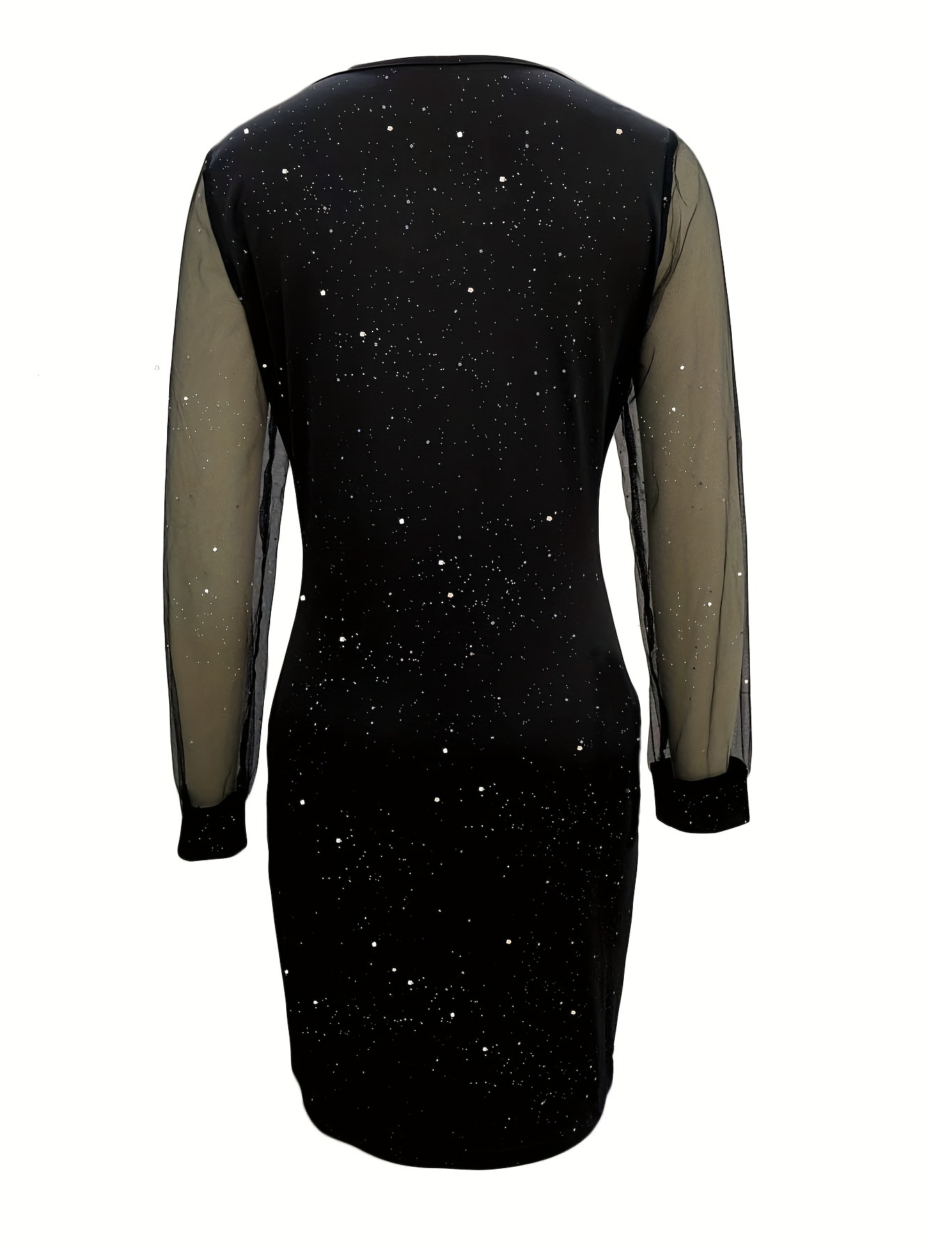 CWOAPO Long Sleeve Sequin Homecoming Dress – Sparkly Square Neck Mini Cocktail Party Dress For Teens 2025 Sequin Homecoming Dress For Teens