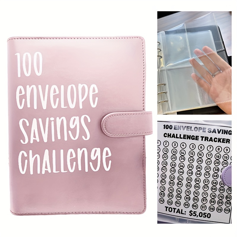 Envelope Challenge Binder, Budget Binder With Zipper Envelopes, Savings  Challenge Laminated Cash Envelope Insert A6 Budget Binder, Budgeting Money  Organizer - Temu