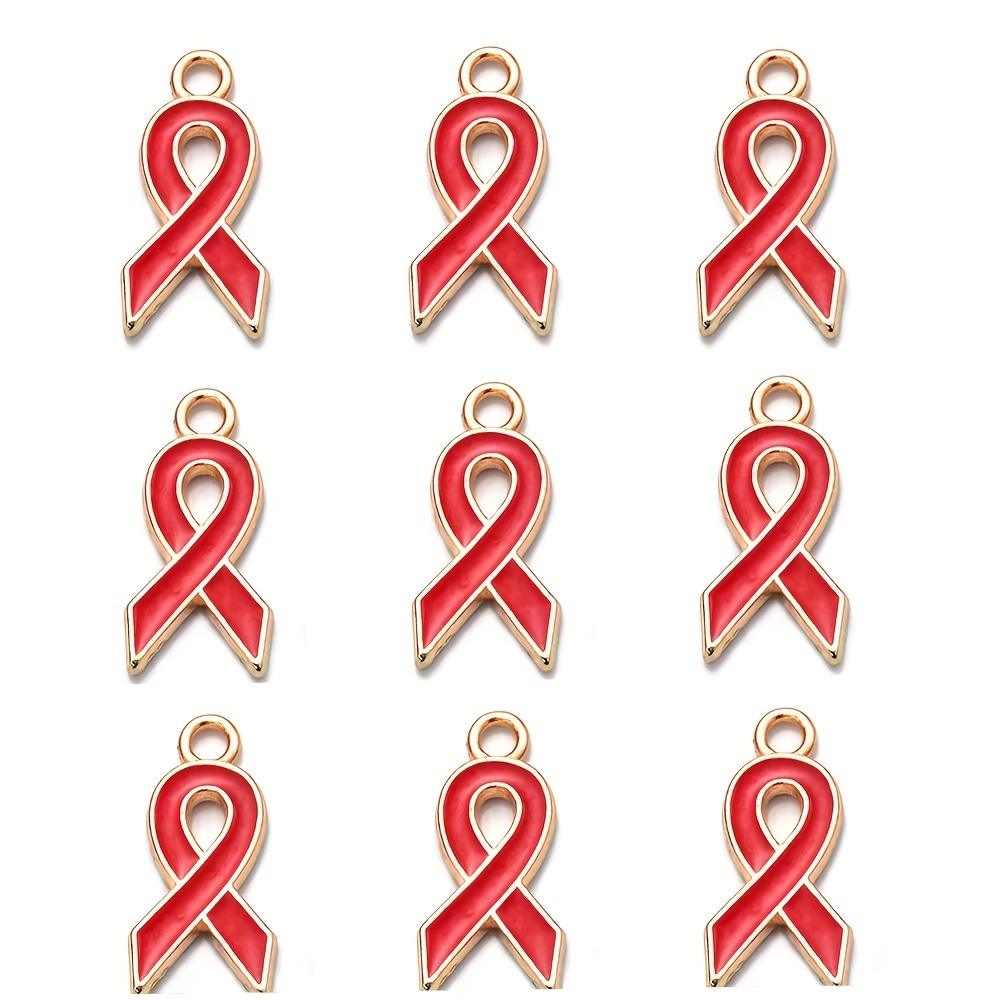 Awareness Ribbon Pendant Red