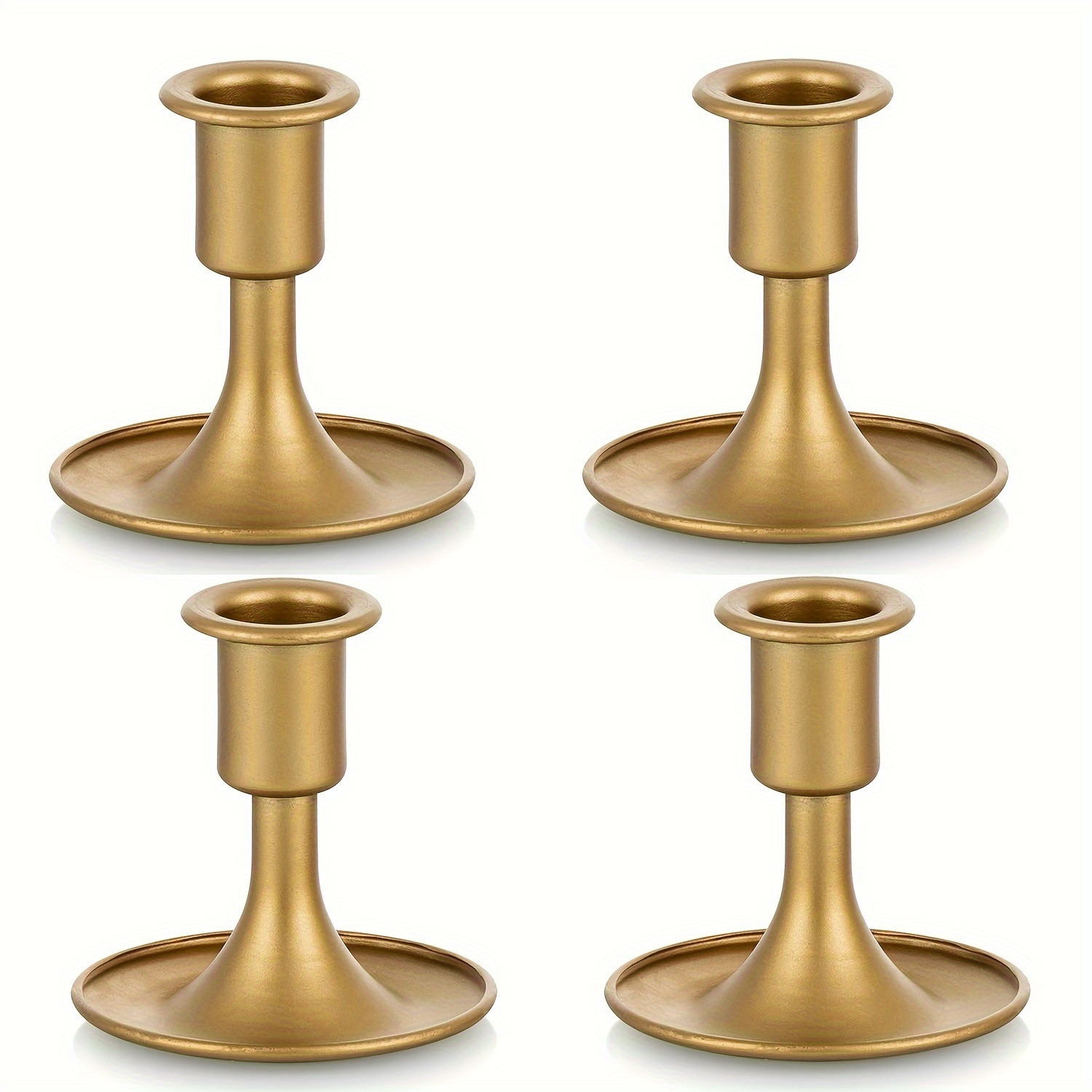 Candlestick Holders Taper Candle Holders, Set of 3 Candle Stick Holders  Set, Brass Gold Candlestick Holder Set, Vintage Modern Decorative  Centerpiece