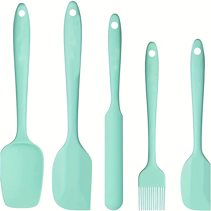 5pcs 1 Pack Silicone Spatula Set For Baking Non Sticky - Temu