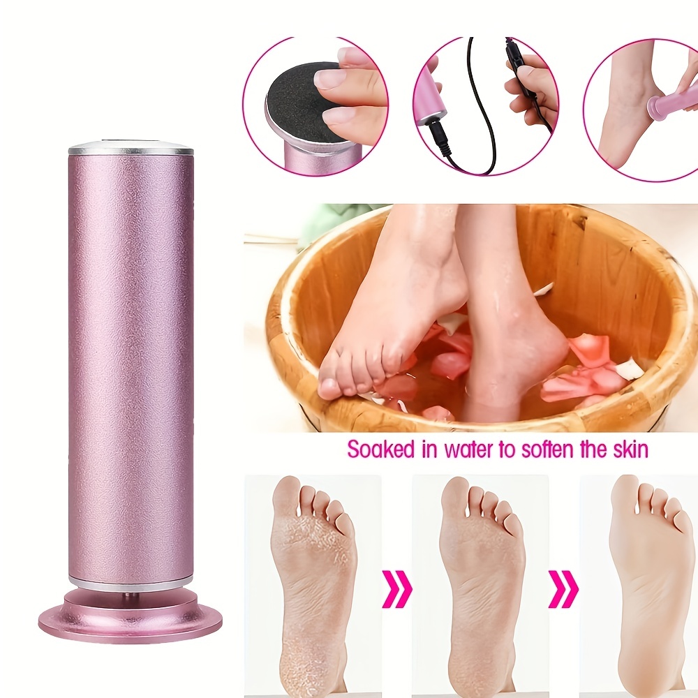 Electric Foot Callus Remover (Adjustable Speed) with 60pcs Sandpaper Discs,  Professional Electric Foot File Foot Sander Grinder Pedicure Tools Dead