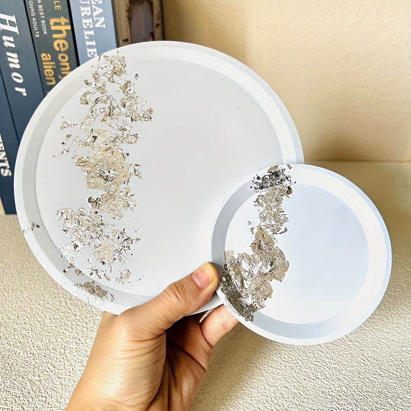 Oval Tray Cement Silicone Molds Diy Concrete Plaster Coaster - Temu