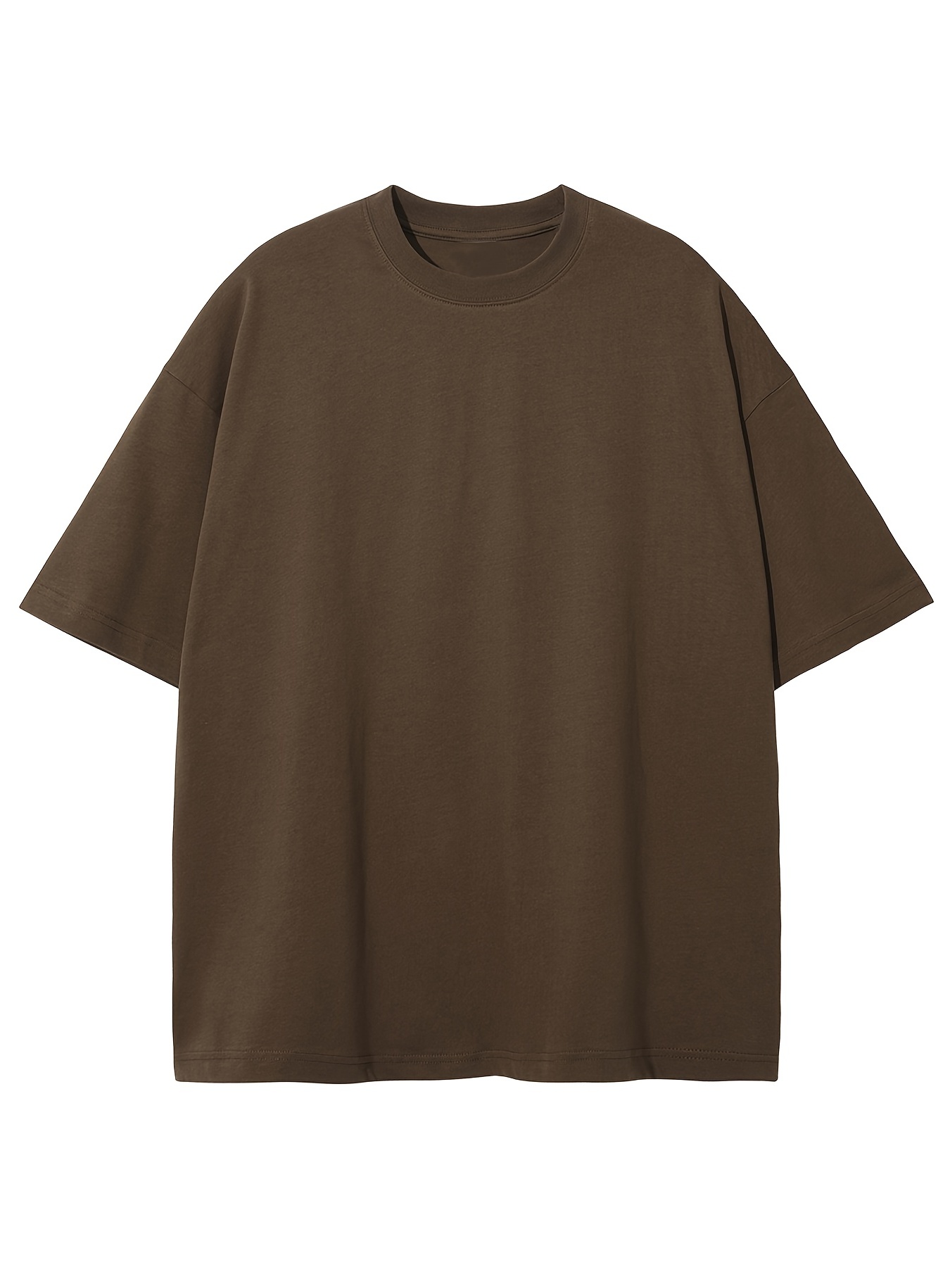 OVERSIZED COTTON-BLEND SHIRT - DARK BROWN - COS