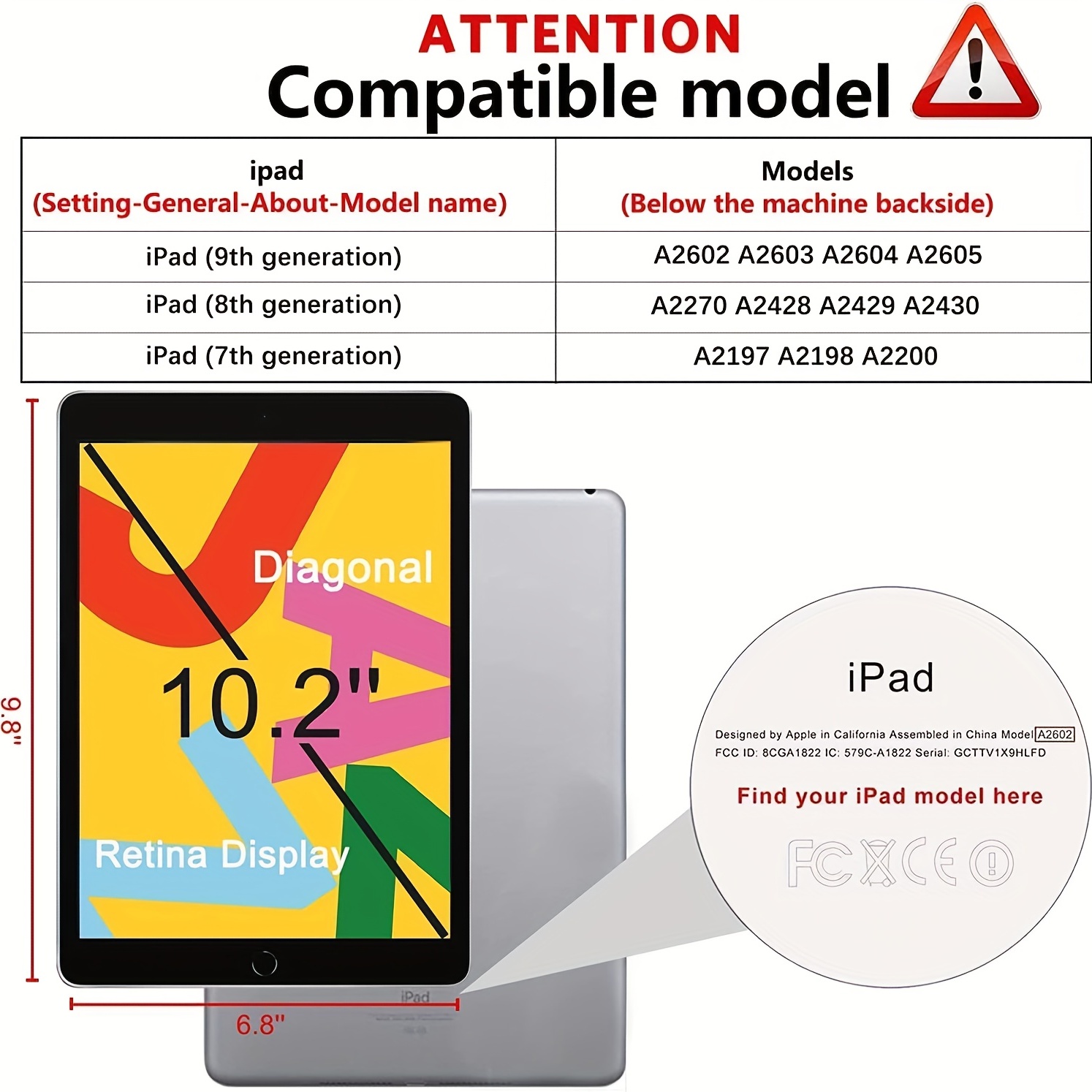 Verre Trempe pour iPad 10.2-iPad 8 10.2 A2428-A2429-A2430 [Pack