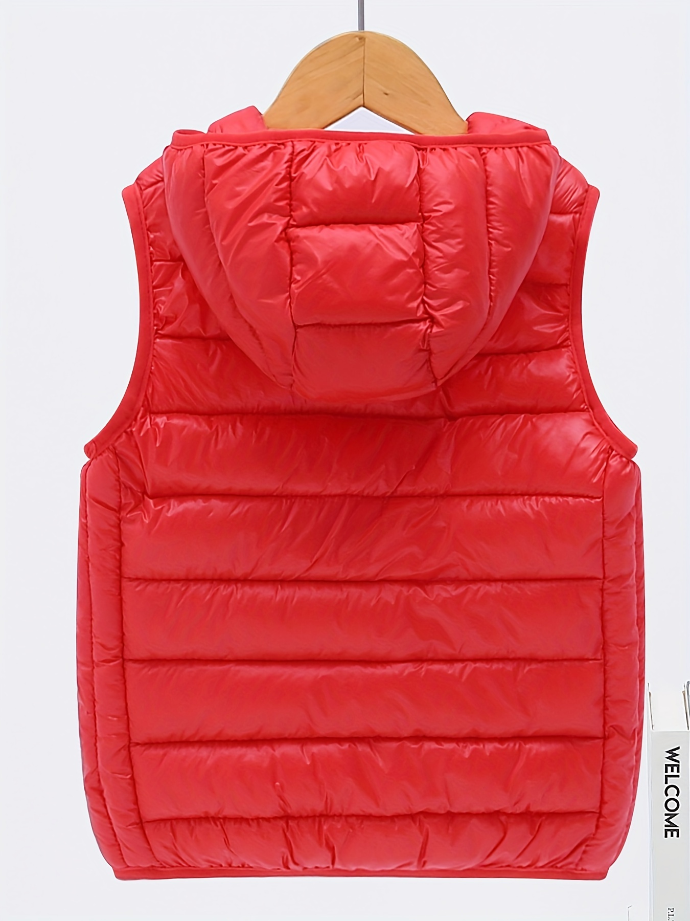 Boys red 2024 puffer vest