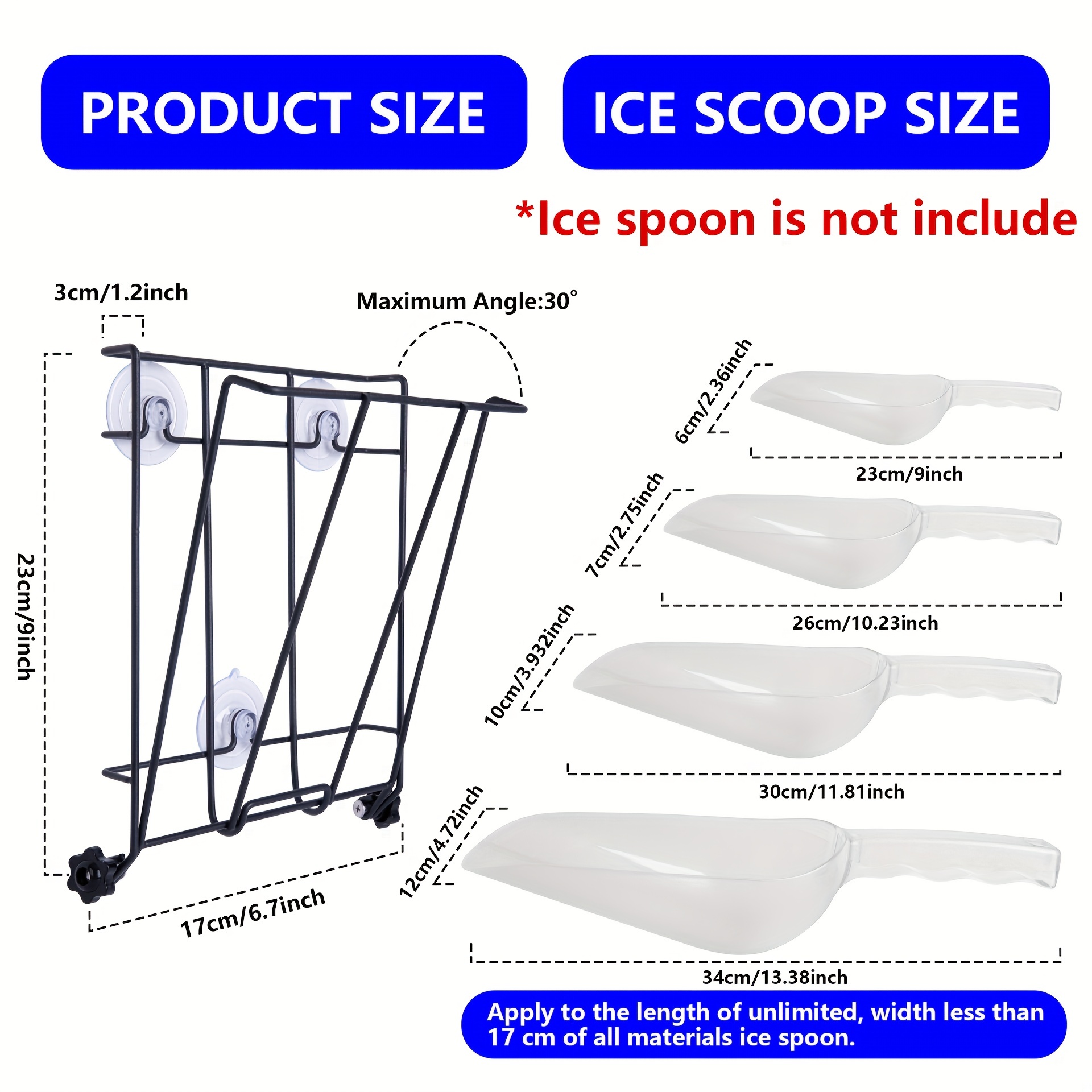 ICE SCOOP HOLDER S/S