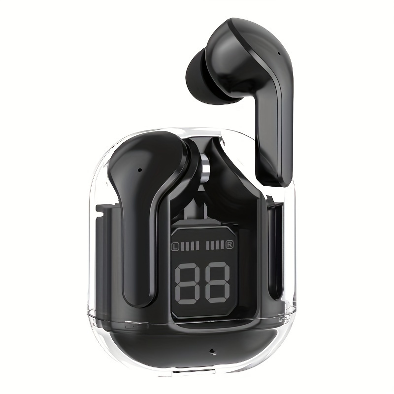 Transparent TWS, Capless Design, 5.3 Colorful True Wireless Stereo Earbuds, Silicone In-Ear, Touch Button, Digital Display Of Battery Capacity, Low L_voghion.com