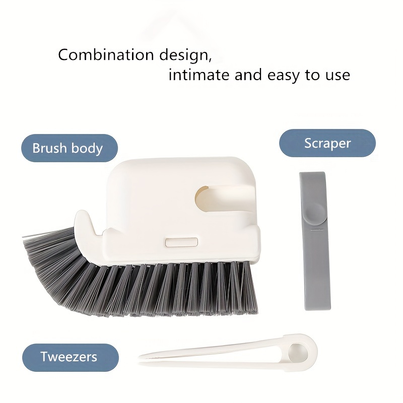 1pc Multifunctional Crevice Cleaning Brush For Household Use, Window Sill  And Cabinet Cleaning