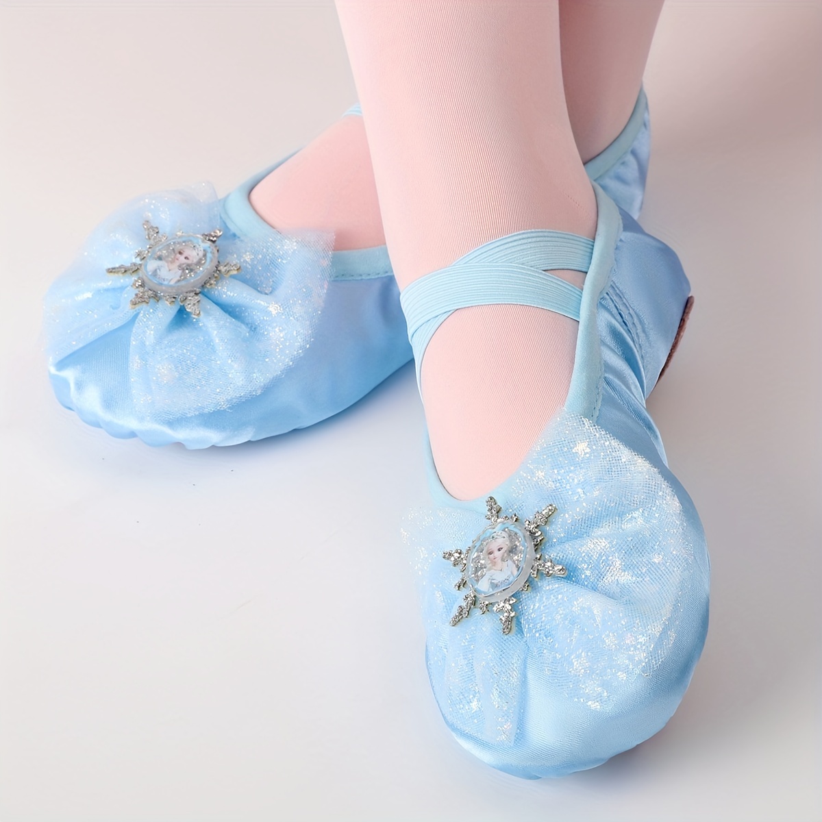 Zapatos Práctica Baile Lona Niñas Zapatos Ballet Elásticos - Temu