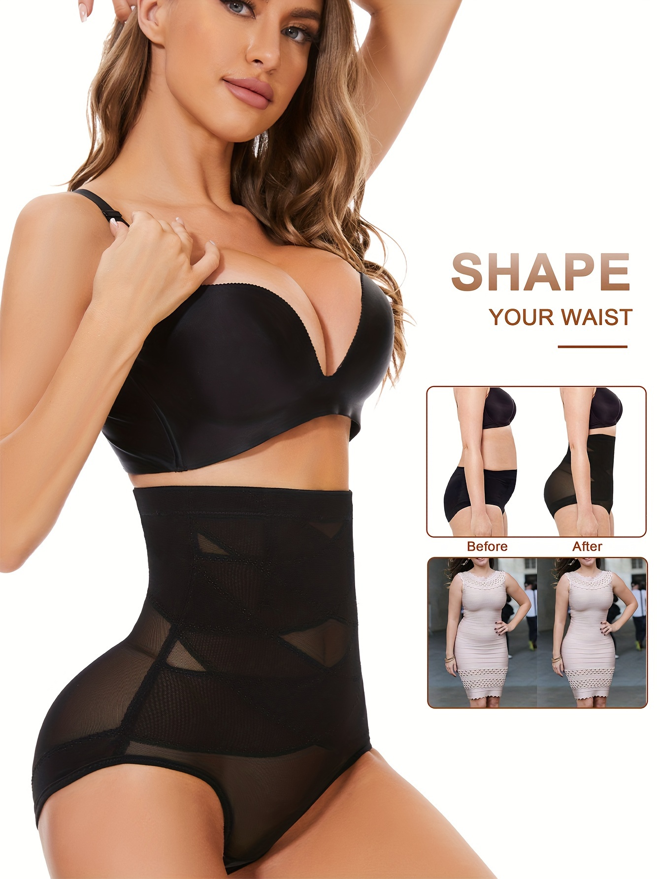 Tummy Control Shapewear Women's sexy High Waisted tucked in